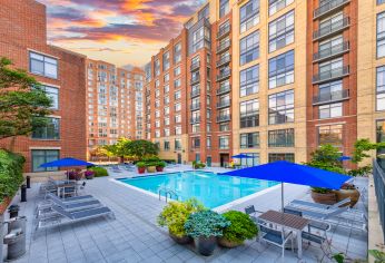 Pool View at MAA Carlyle Square in Alexandria, VA