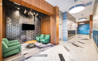 Lobby at MAA National Landing luxury apartment homes in Washington, DC