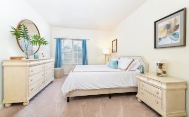 Bedroom at Post Corners luxury apartment homes in Centreville, VA near Washington, DC