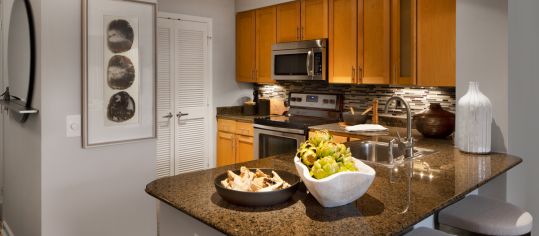 Kitchen at Post Massachusetts Avenue luxury apartment homes in Washington, DC