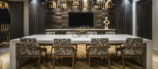 Dining area at Post Massachusetts Avenue luxury apartment homes in Washington, DC