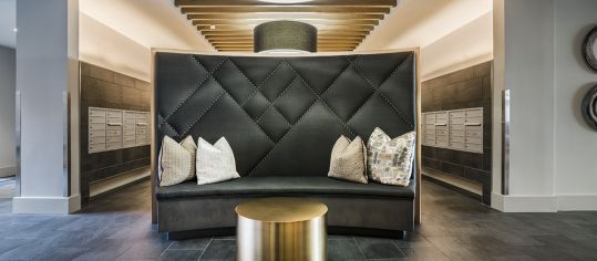 Lobby seating at Post Massachusetts Avenue luxury apartment homes in Washington, DC