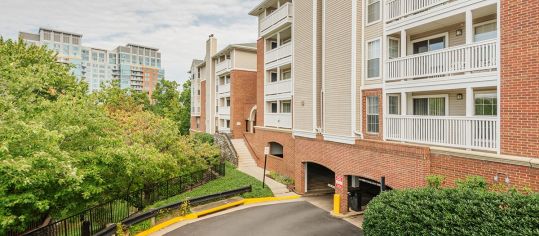 Club house exterior 3 at Post Tyson's Corner luxury apartment homes in McLean, VA Near Washington DC