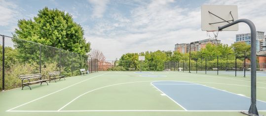 Basketball court at Post Tyson's Corner luxury apartment homes in McLean, VA Near Washington DC
