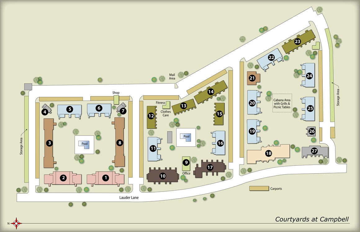 Courtyards at Campbell Luxury Apartments for Rent in Dallas, TX MAA