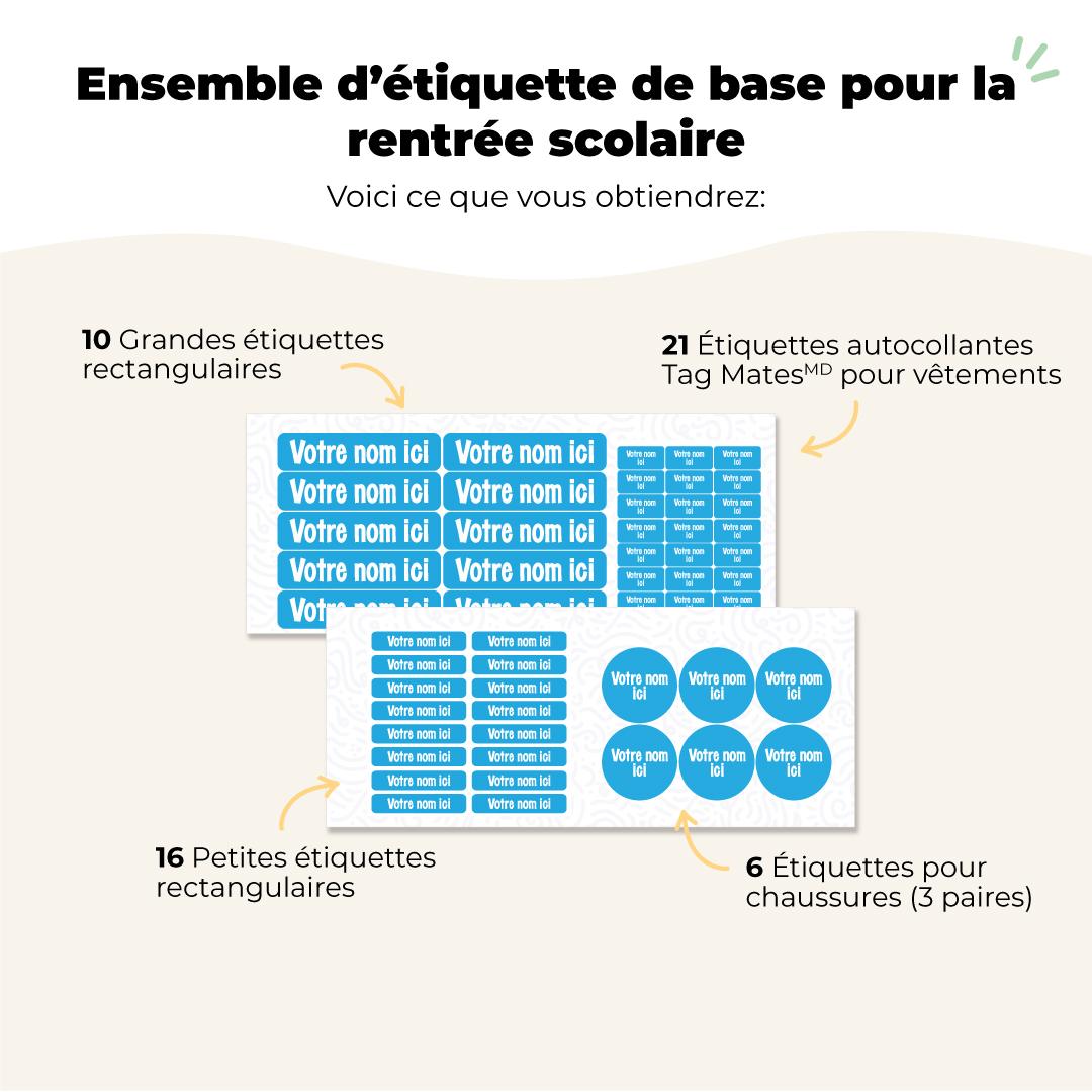 Ensemble d’étiquette de base pour la rentrée scolaire Galerie 1