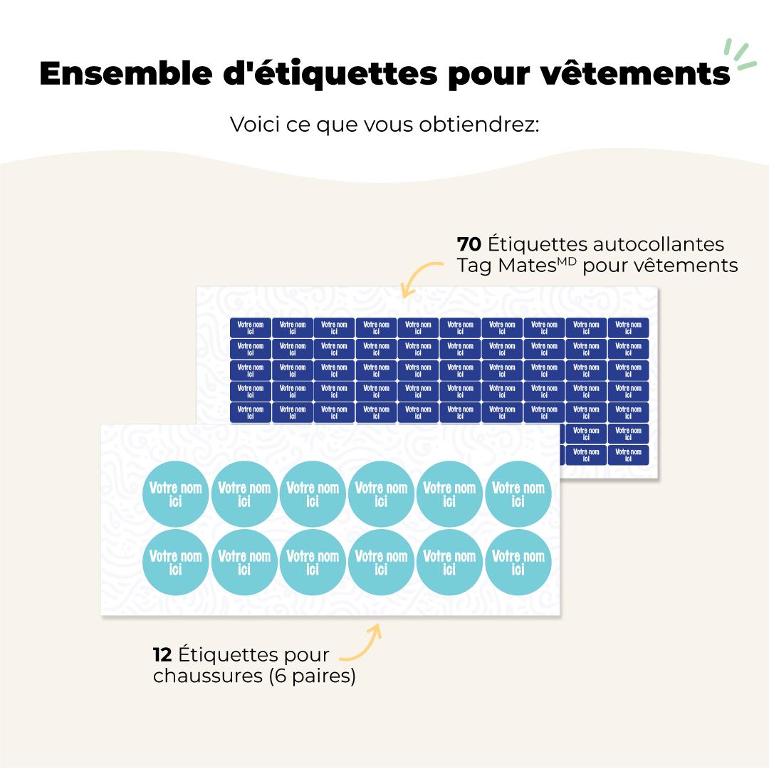 Ensemble d'étiquettes pour vêtements Galerie 1