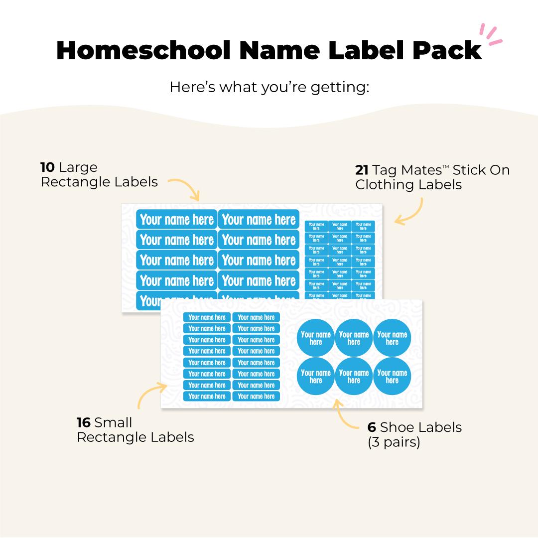 Homeschool Name Label Pack Gallery 1