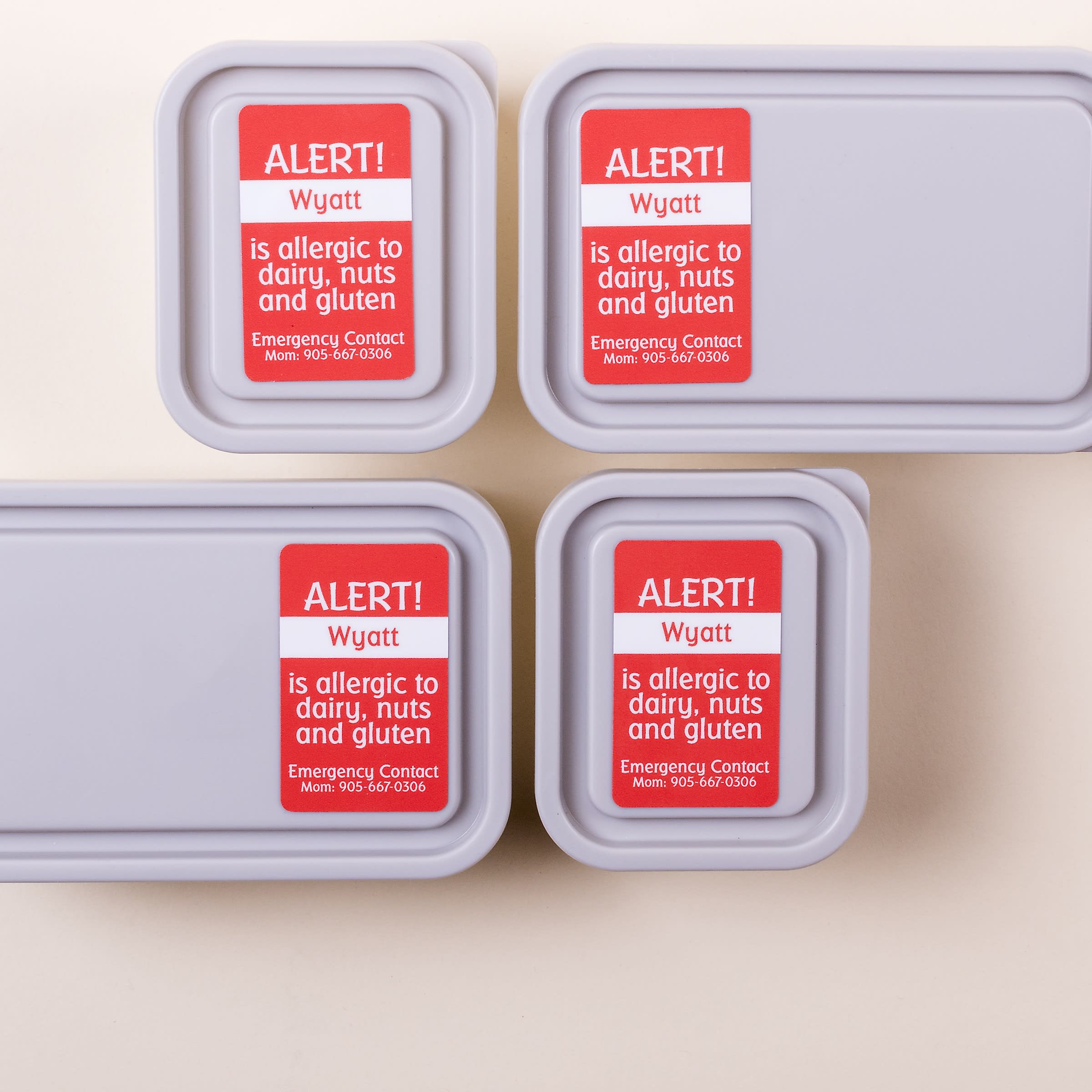 Kids' Medical Alert Labels