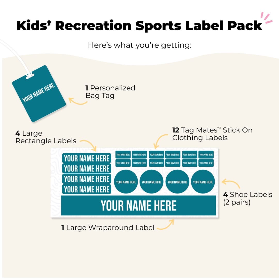 Kids’ Recreation Sports Label Pack Gallery 1