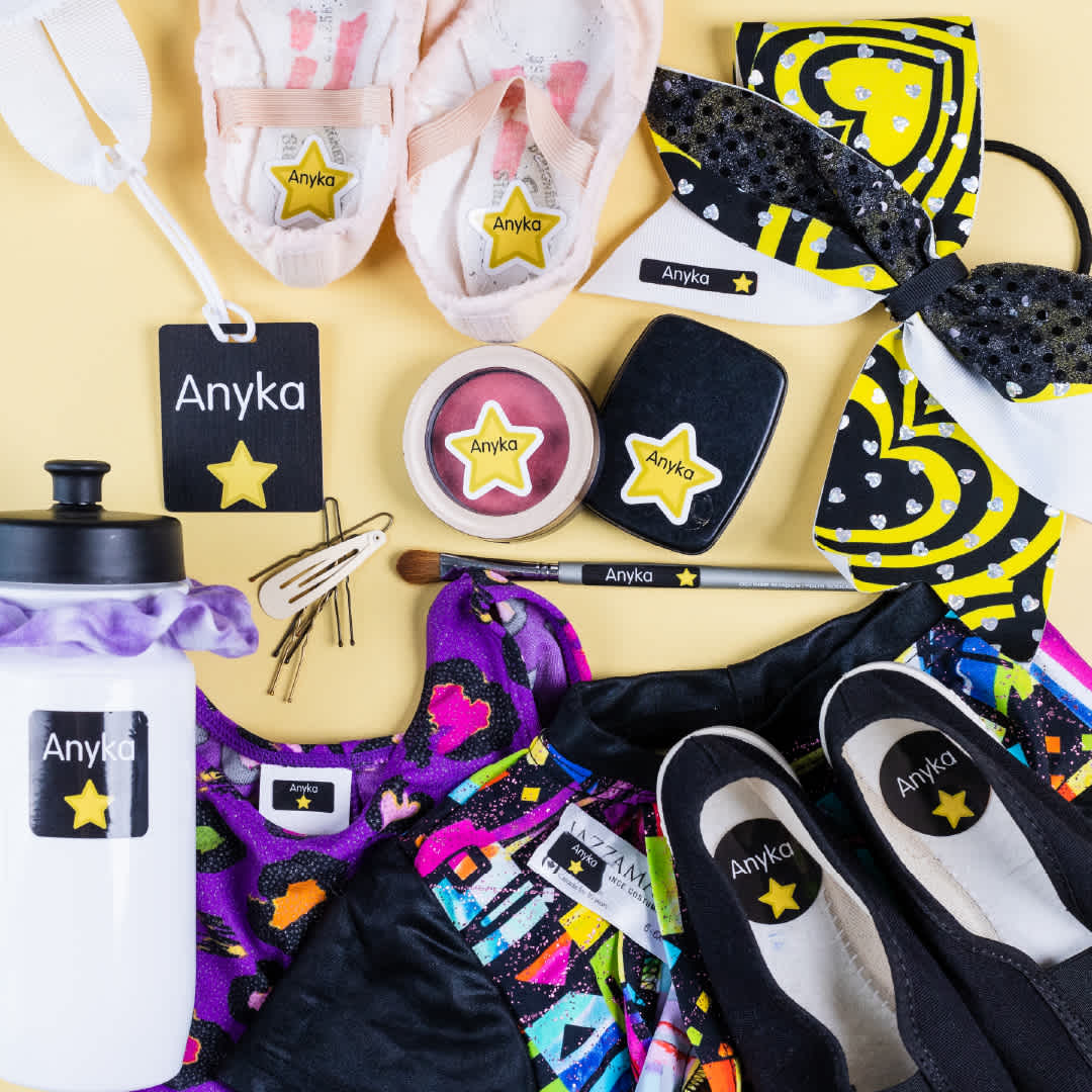 Personalized Dance and Cheer Label Pack
