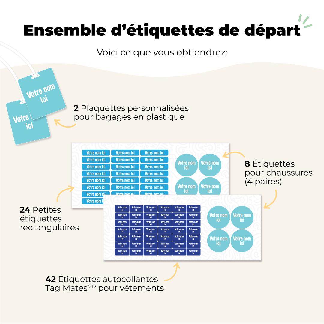 Ensemble d’étiquettes de départ Galerie 1