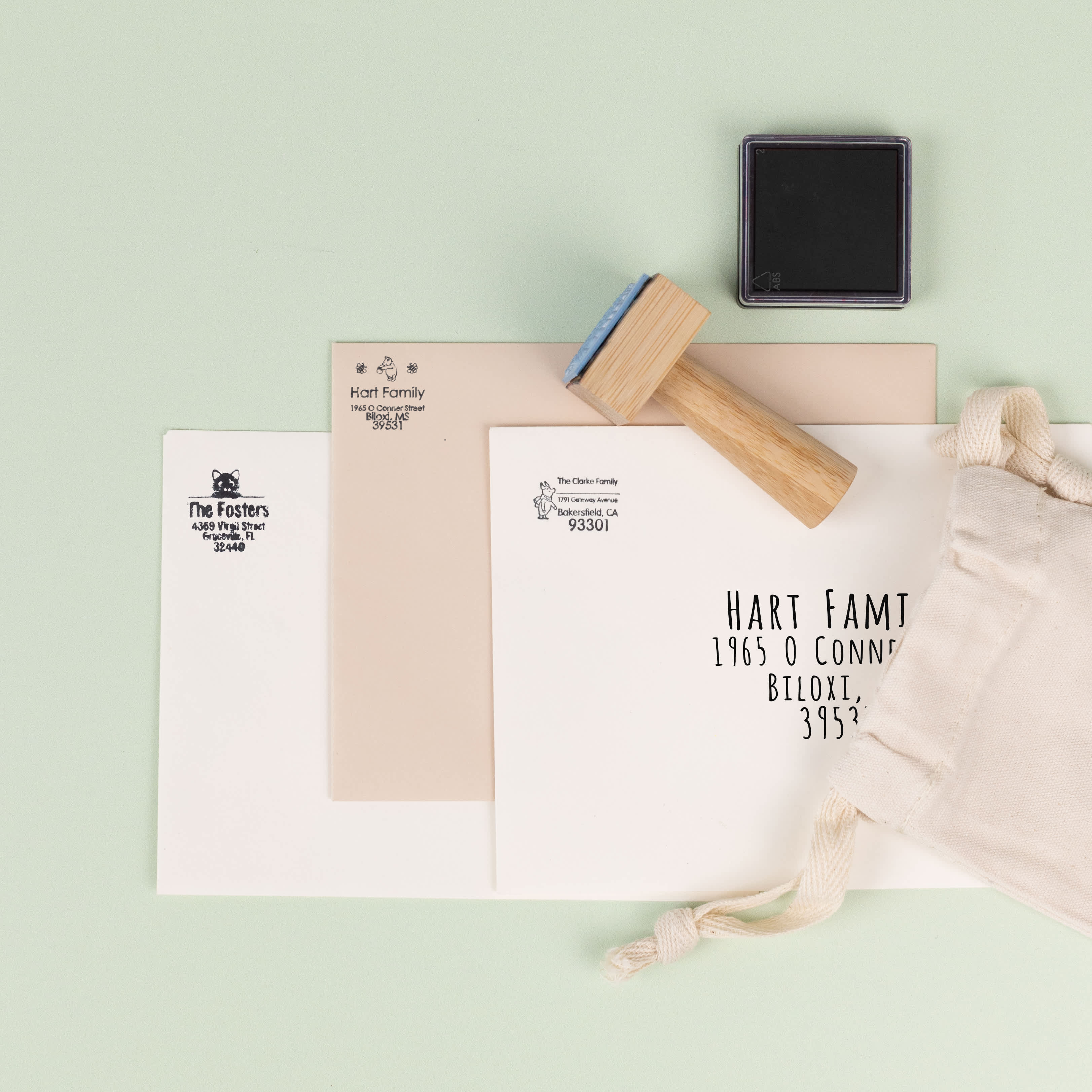 Wooden Return Address Stamp  Gallery 1