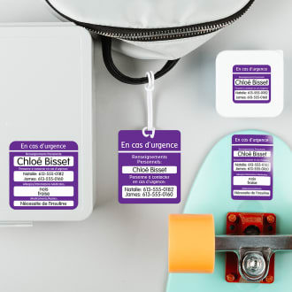 Étiquettes de contact d’urgence vignette 3