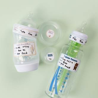 Étiquettes pour biberons vignette 1