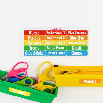 Étiquettes personnalisées pour l'école à la maison vignette 1