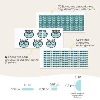 Ensemble d’étiquettes personnalisées pour la maternelle vignette 2