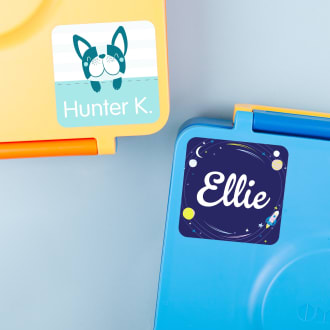 Lunch Box + Name Labels Set