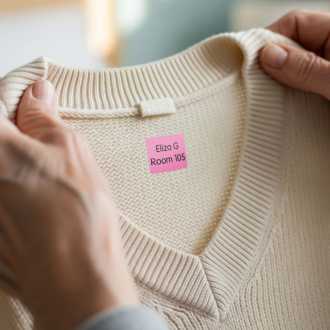 Peel & Stick Name Labels for Clothing for Seniors thumbnail 2