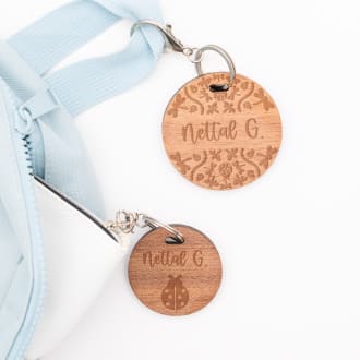 Personalized Wooden Bag Tags thumbnail 1