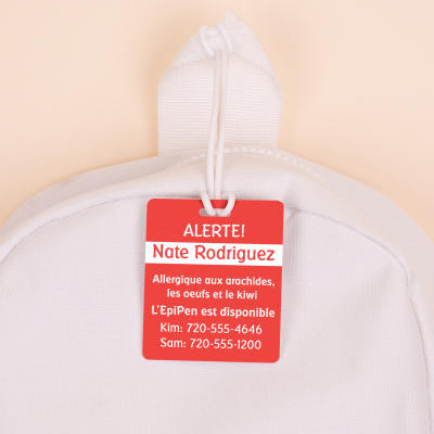 Ensemble d’étiquettes pour alertes médicales