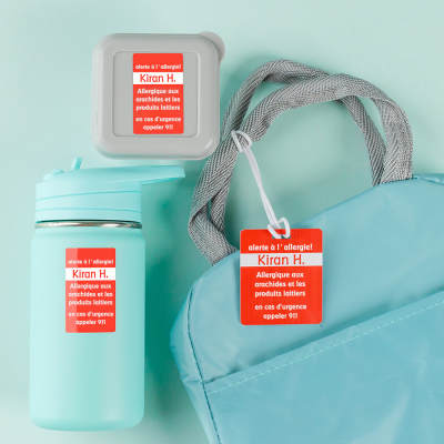 Ensemble d’étiquettes pour alertes médicales
