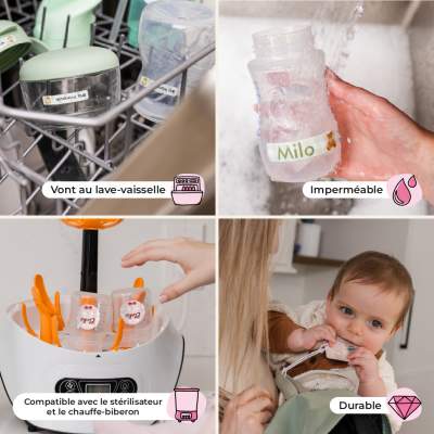 Ensemble d’étiquettes pour bébé