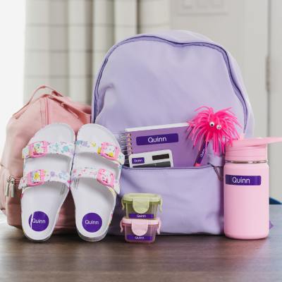 Ensemble d’étiquette de base pour la rentrée scolaire