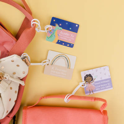 Contact Info Bag Tags