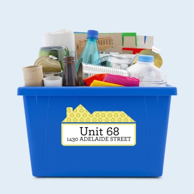 Curbside Bin Labels 