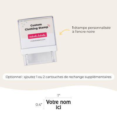 Étampe de vêtements personnalisés