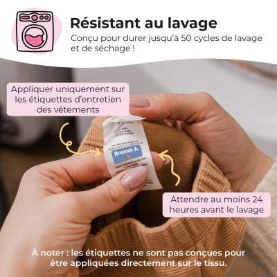 Ensemble d’étiquettes pour camps de jour