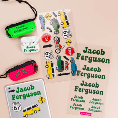 Decorative Name Transfers (UV DTF Stickers)