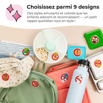Autocollants d'allergie alimentaire pour enfants 