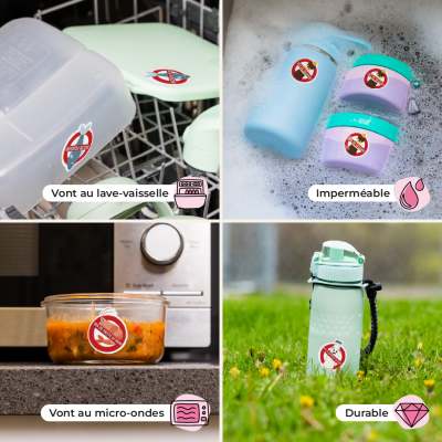 Autocollants d'allergie alimentaire pour enfants 