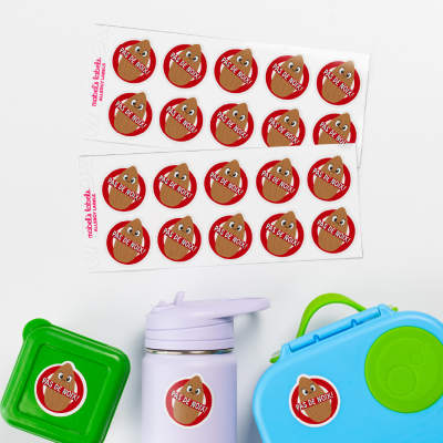 Autocollants d'allergie alimentaire pour enfants 