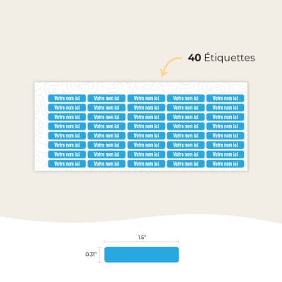 Étiquettes de transfert pour vêtements
