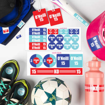 Ensemble d'étiquettes pour Sports de compétition pour enfants