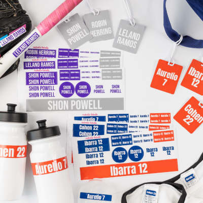 Kids’ Team Sports Label Pack