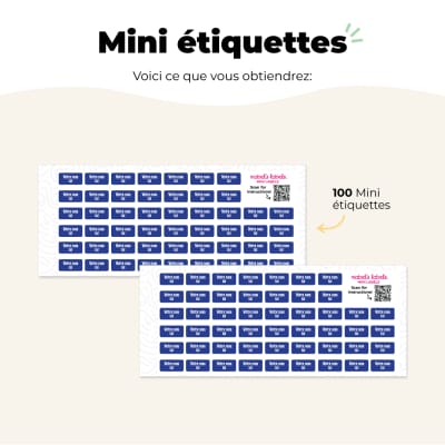 Mini étiquettes