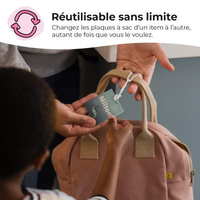 Plaquettes personnalisées pour bagages