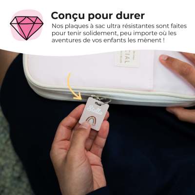 Mini-Plaquettes personnalisées pour bagages