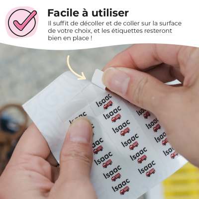 Ensemble d'étiquettes d'uniforme scolaire