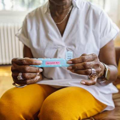 Small Rectangle Name Labels for Seniors 