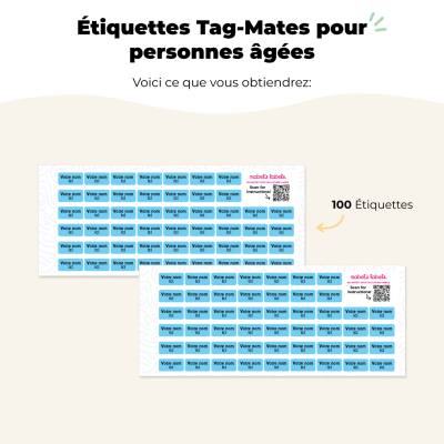 Étiquettes Tag-Mates pour personnes âgées