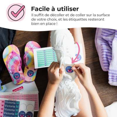 Ensemble d’étiquettes pour camp de vacances
