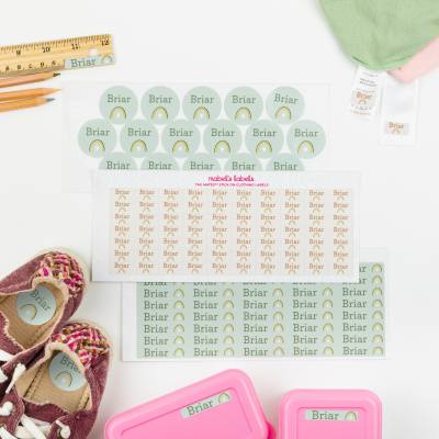 Ensemble d'étiquettes élégantes pour l'école