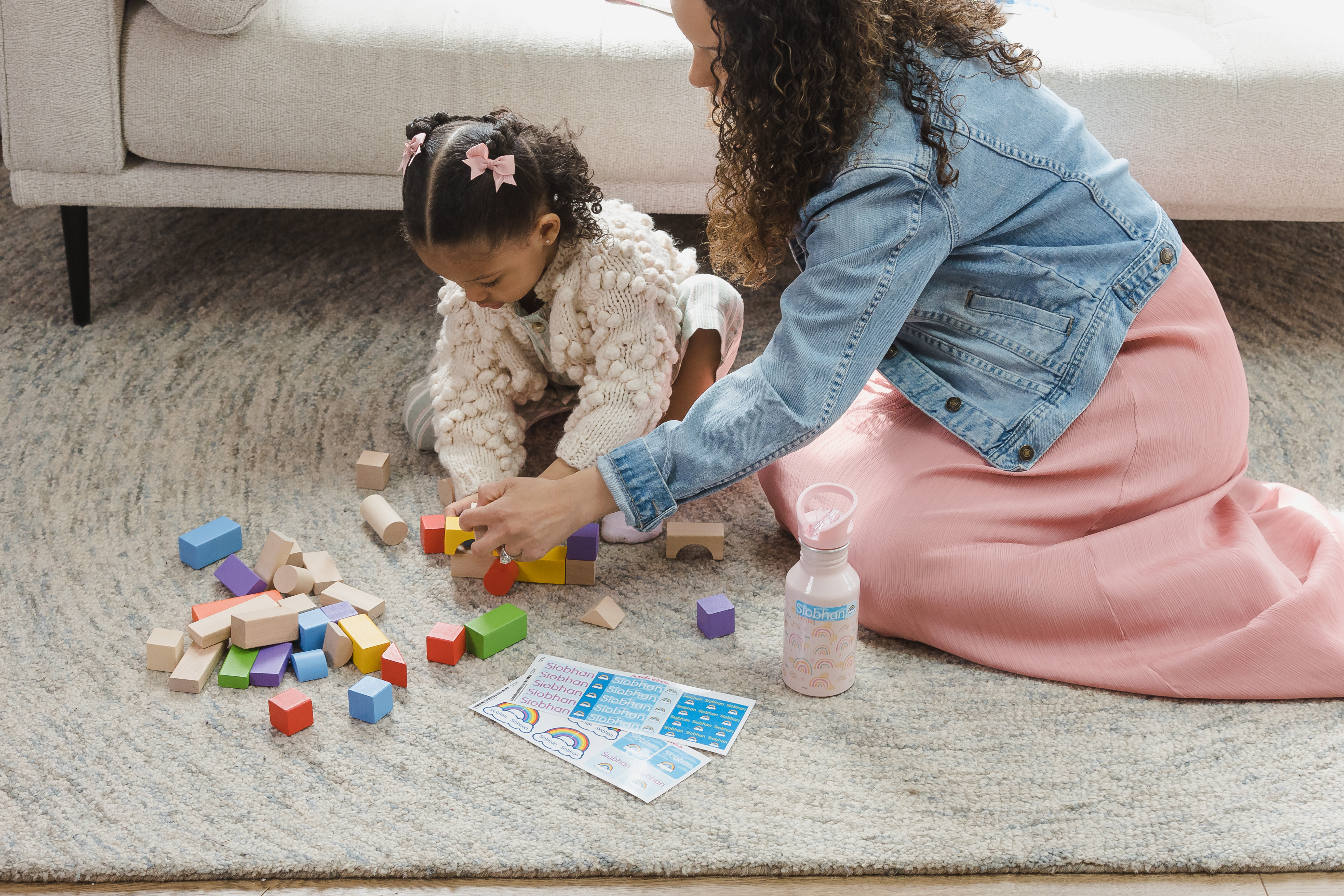 Mabel's Labels being used at a Montessori program