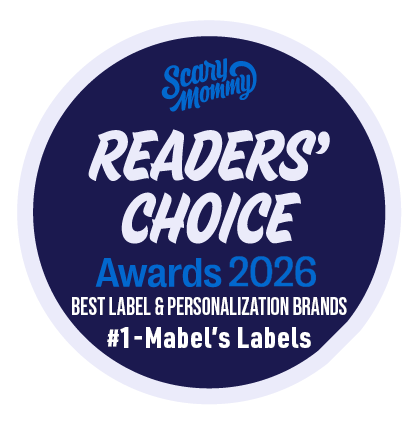 Scary Mommy Readers' Choice Awards 2026 winner seal for Mabel's Labels