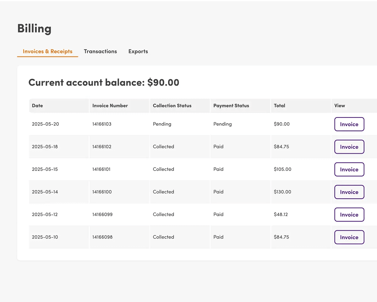 Mable helps manage the payments for you